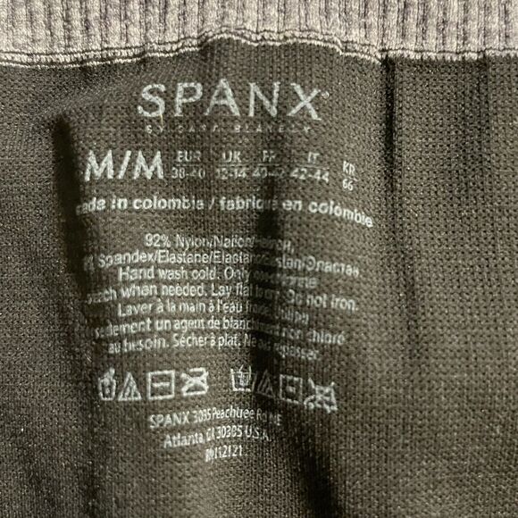 Spanx Leggings Yoga Active Curved Lines Workout Womens M - Picture 3 of 7